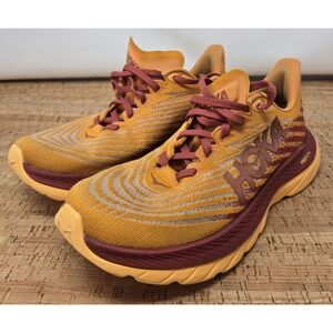 Hoka One One Womens 6.5B Mach 5 1127894 AHRT Orange Running Shoes Sneakers